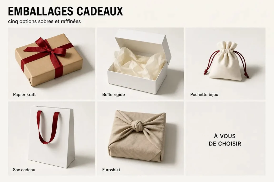 Emballage original pour cadeau : plusieurs styles de paquet cadeau élégants et créatifs