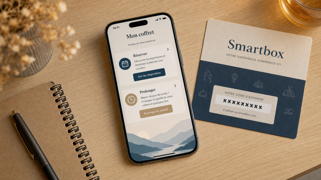 MySmartbox pour réserver et prolonger son coffret