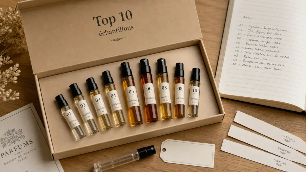Top 10 echantillon parfum : flacons 2 ml 5 ml 10 ml