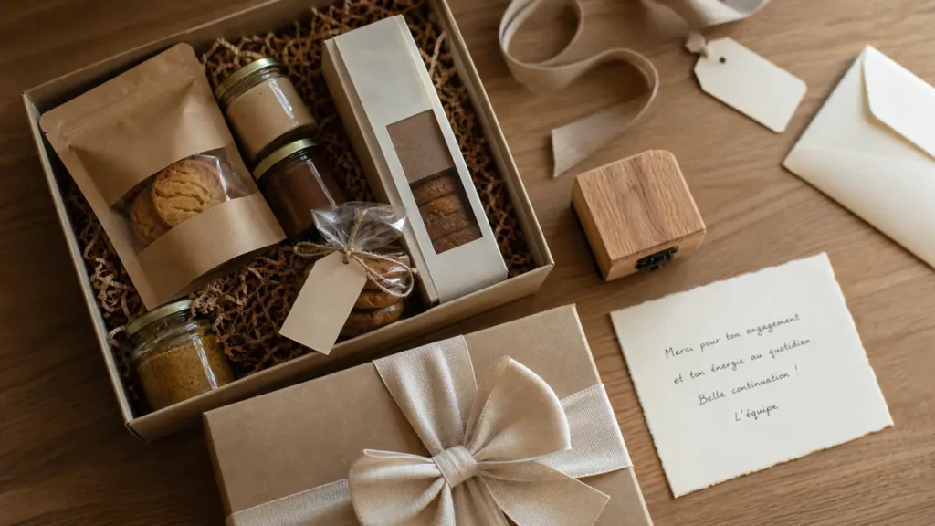 Coffret cadeau CSE : budget, logo, livraison