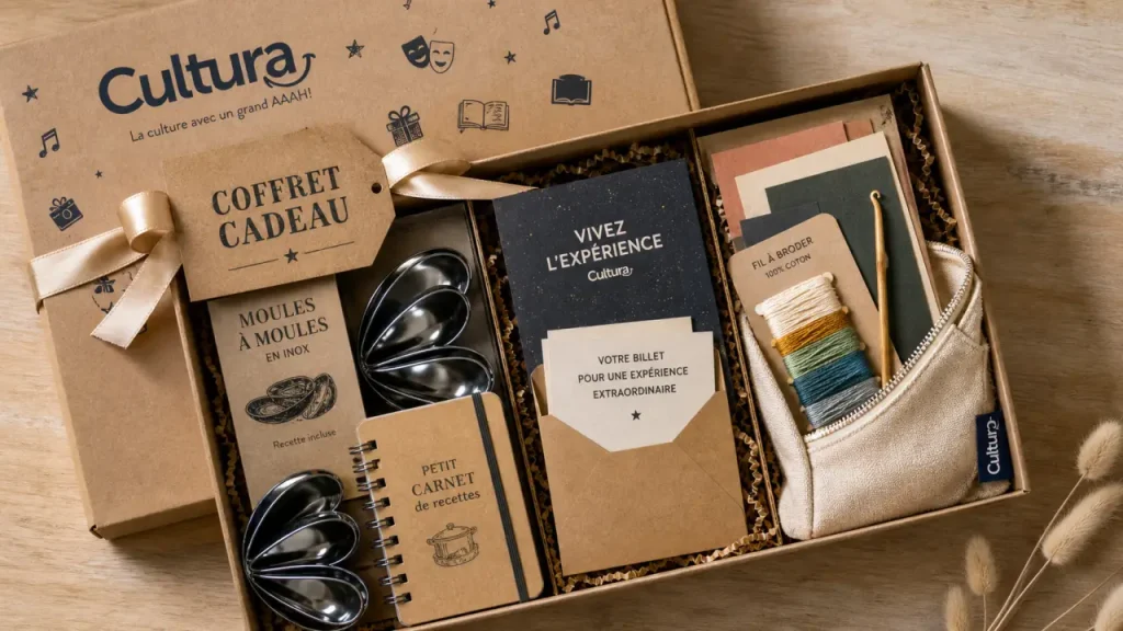 Coffret cadeau cultura Cultura : coffret gourmand, box expérience et kit loisirs créatifs en coffret