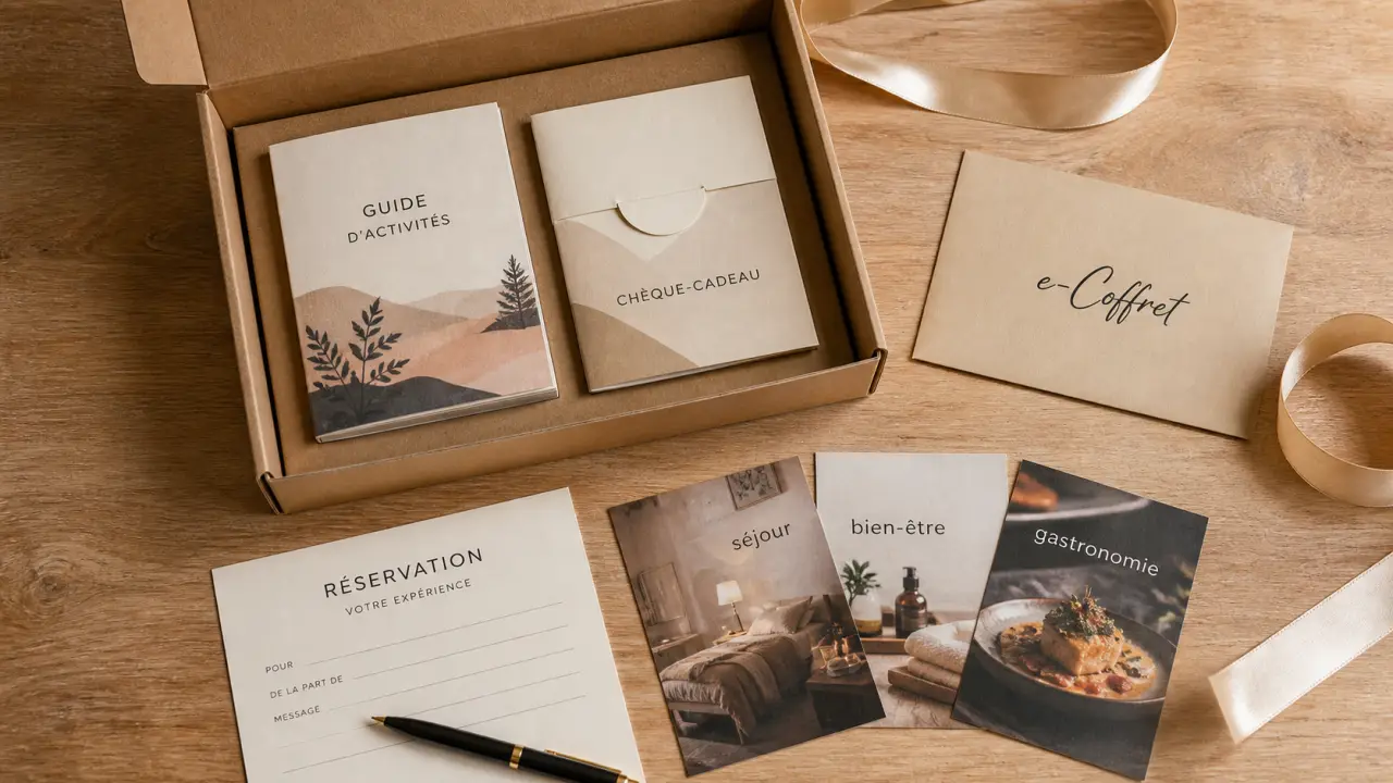 Coffret cadeau smartbox pour séjour, bien-être ou gastronomie