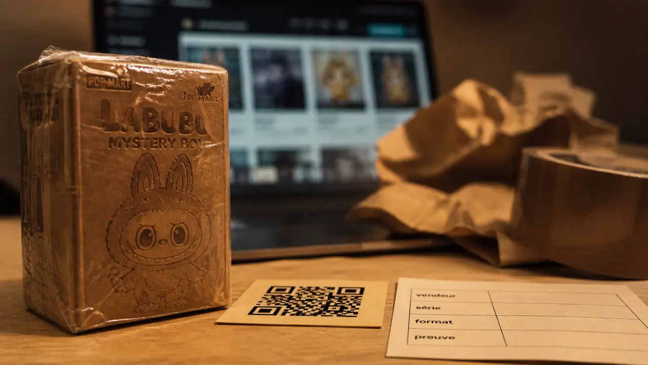 Labubu mystery box : boîtes scellées et QR code pour éviter les faux